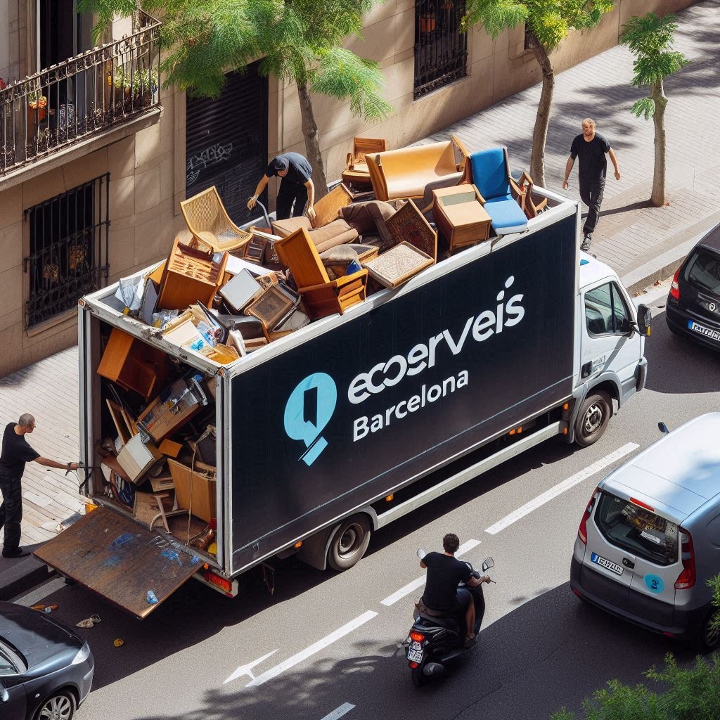 Proceso de vaciado de locales comerciales en Barcelona con soluciones de EcoServeis